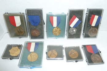 Vintage Sports Ribbon Medals