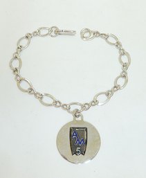 Sterling Link Bracelet 1 Charm