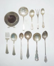 Sterling Mixed Items, Flatware & Picture Frame