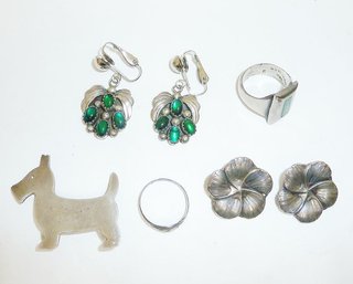 Sterling Jewelry Lot, Scottie Dog Pin