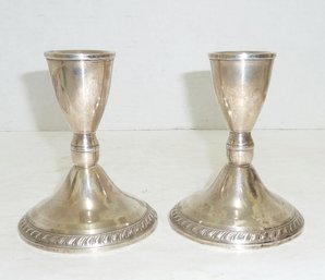 Sterling Silver Candlesticks PAIR