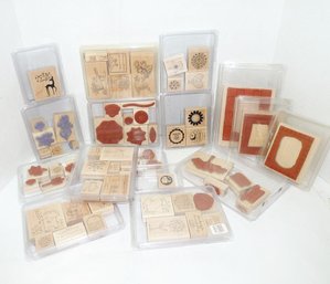 BIG LOT Crafting Wood Rubber Stamps