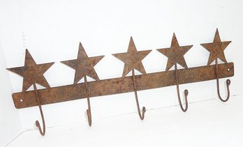Metal Wire STAR Wall Hanging Coat Hooks