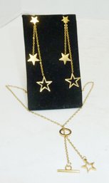 Star Necklace, Earring Set
