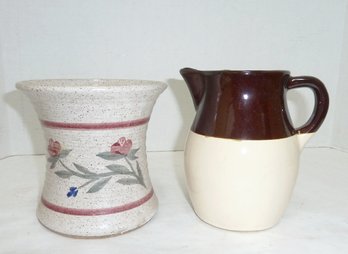 RRP Roseville Pitcher, Stoneware Vase