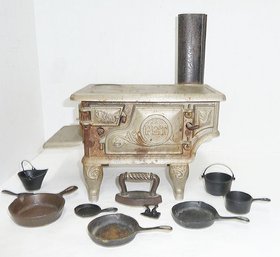 Vintage Iron Miniature Stove