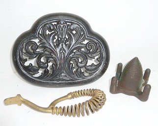 Antique Iron Stove Parts, 1 Unique Piece