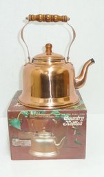 NEW In Box Copper Teapot