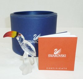 Swarovski Crytal TOUCAN BIRD In Box, Cert