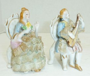 Victorian Porcelain Lace Figures