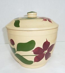 Vint. Watt Pottery Grease Jar With Lid