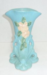 Weller Signed Art Pottery Vase, Blue