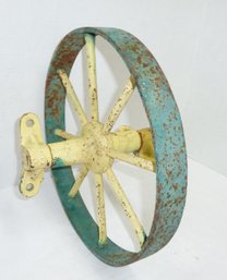 Antique Iron Wheel Barrow WHEEL