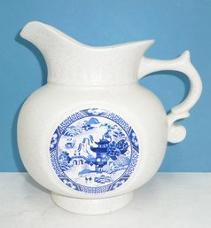 Blue Willow Decorated Table Pitcher
