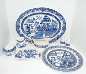 Blue Willow Serving Pieces LOT