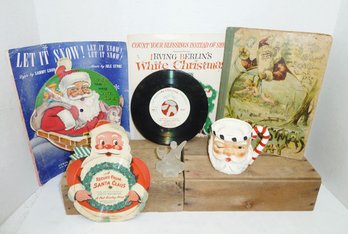 Vint. Christmas, Records, Santa Mug, MORE