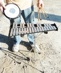 Xylophone ,Case, Stand, Mallets And Practice Pad