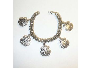 Silver ITALY Charm Bracelet
