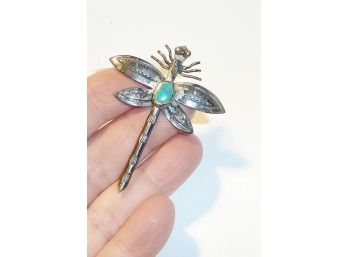 NA Insect Pin Turquoise Stone