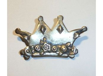 Vintage Crown Pin 925
