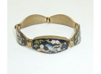 Vintage Cloisonne Link Bracelet