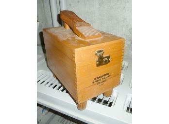 Esquire Wood Shoeshine Box