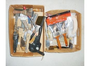 Scrapers, Brushes, Putty Knife LOT