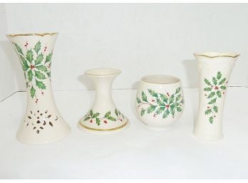 Lenox Signed LOT Vases Candlestiks