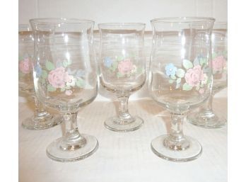 Pfaltzgraff Goblets Hand Painted