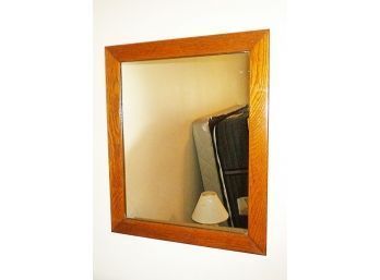 Oak Wood Wall Mirror
