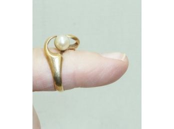 Gold 14K Genuine Pearl Ring