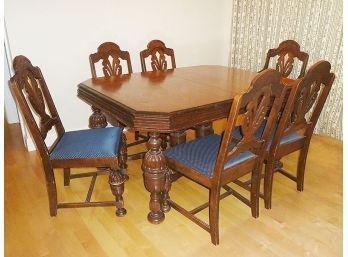 Vintage DIning Table 6 Chairs