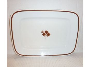 Ironstone Tea Leaf Luster Platter