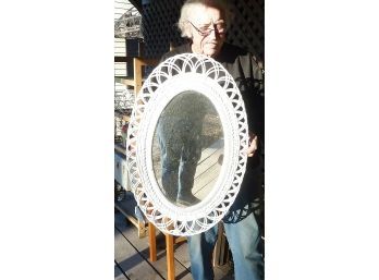 White Framed Mirror