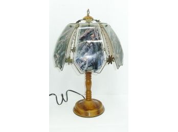 Glass Panel OWL Touch Lamp