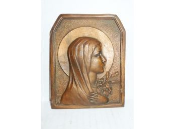 Vint Mary Religious Wall Plaque