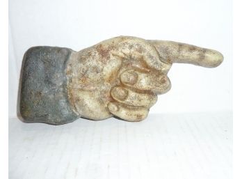 Vint Metal Pointing Hand Sign