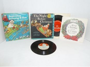 Vintage Christmas Records 45 Size