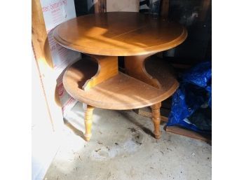 Vintage Two Tier Drum Table