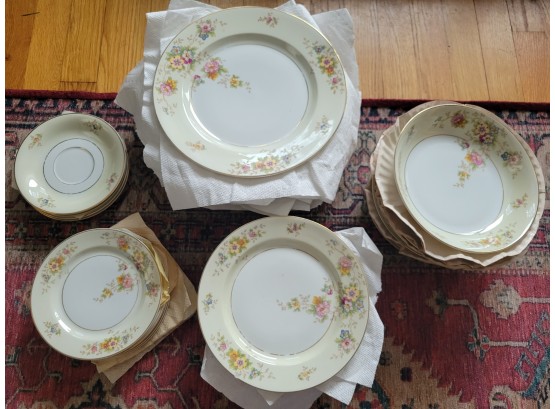 Vintage Set Of  Heinrich Selb H&C Bavaria China Plates/bowls Pattern #HC 206