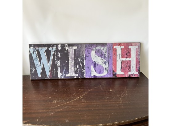 Decorative 'wish' Sign Board