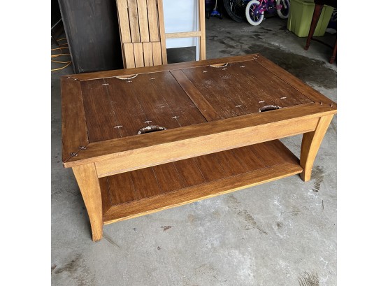 Coffee Table With Storage Top From Bernie & Phyls