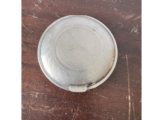 Vintage Powder Compact With Mirror
