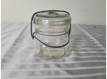 Vintage Glass Jar With Locking Lid (Living Room)