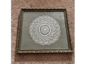 Framed Crochet Lace
