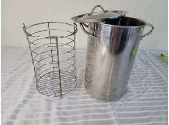 Tall Narrow Pot With Strainer (Living Room)