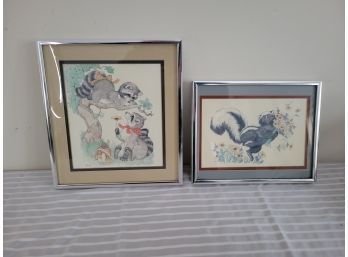 Set Of 2 Animal Prints In Frames (Living Room)
