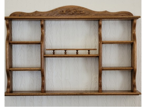 Wooden Display Shelf (Living Room)
