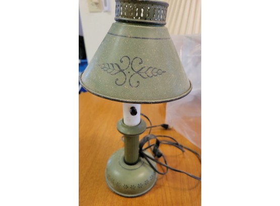 Vintage Green Metal Lamp (Kitchen)