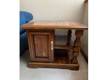 Vintage Wood Side Table (Upstairs)